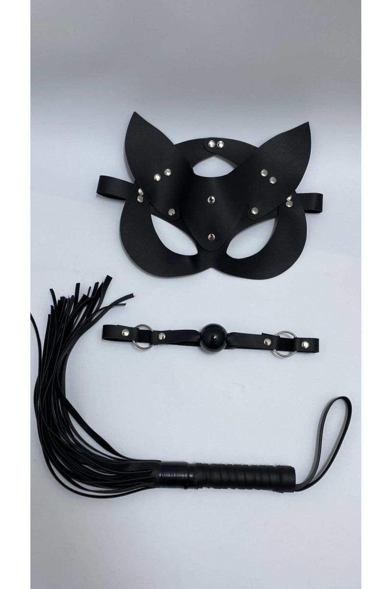 Arias Closet Siyah Maske Ağız Topu,3Lü Set