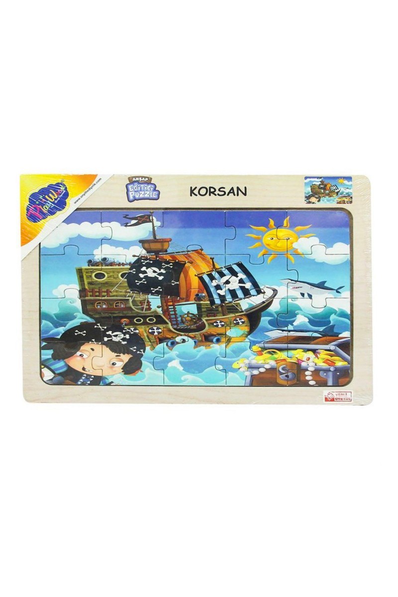 53/54/55/56 Ahşap Eğit.puzzle Korsan
