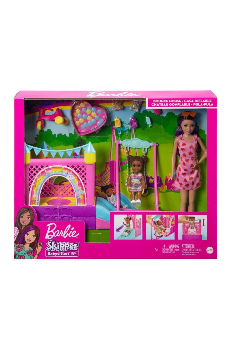 Hhb67 Barbie  Bebek Bakıcısı Skipper Oyun Evi Seti