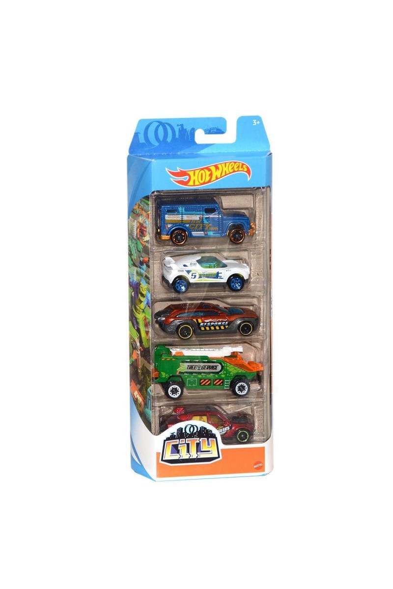1806 Hot Wheels 5li Araba Seti / +3 Yaş