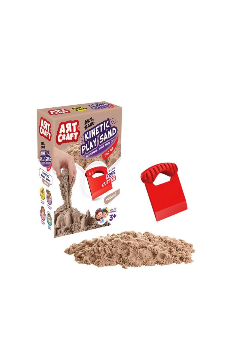03685 Dede, Aksesuarlı Naturel Kinetik Oyun Kumu 500 Gr