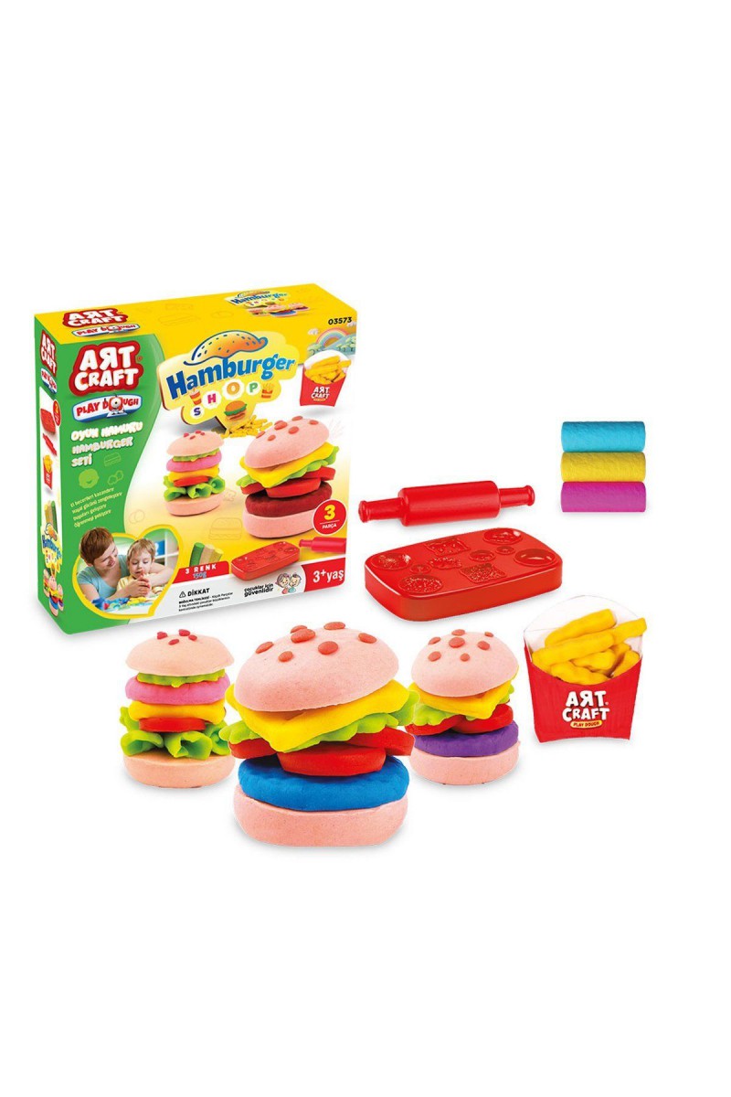 03573 Dede, Hamburger Set Oyun Hamuru 150 Gr / +3 Yaş