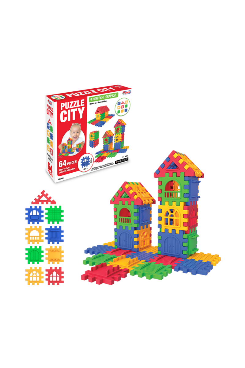 03702 Dede, Puzzle City 64 Parça