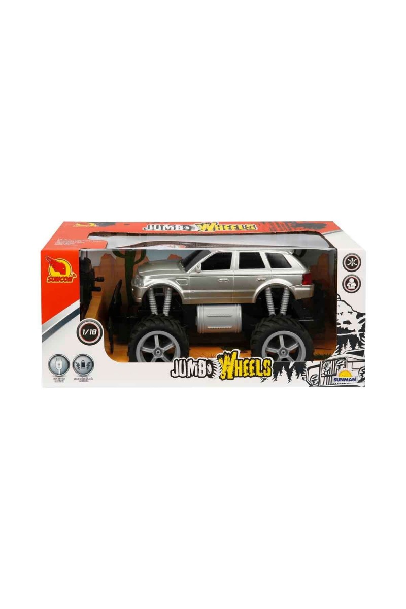 80012 1:18 Uzaktan Kumandalı Jumbo Wheels Usb Şarjlı Araba