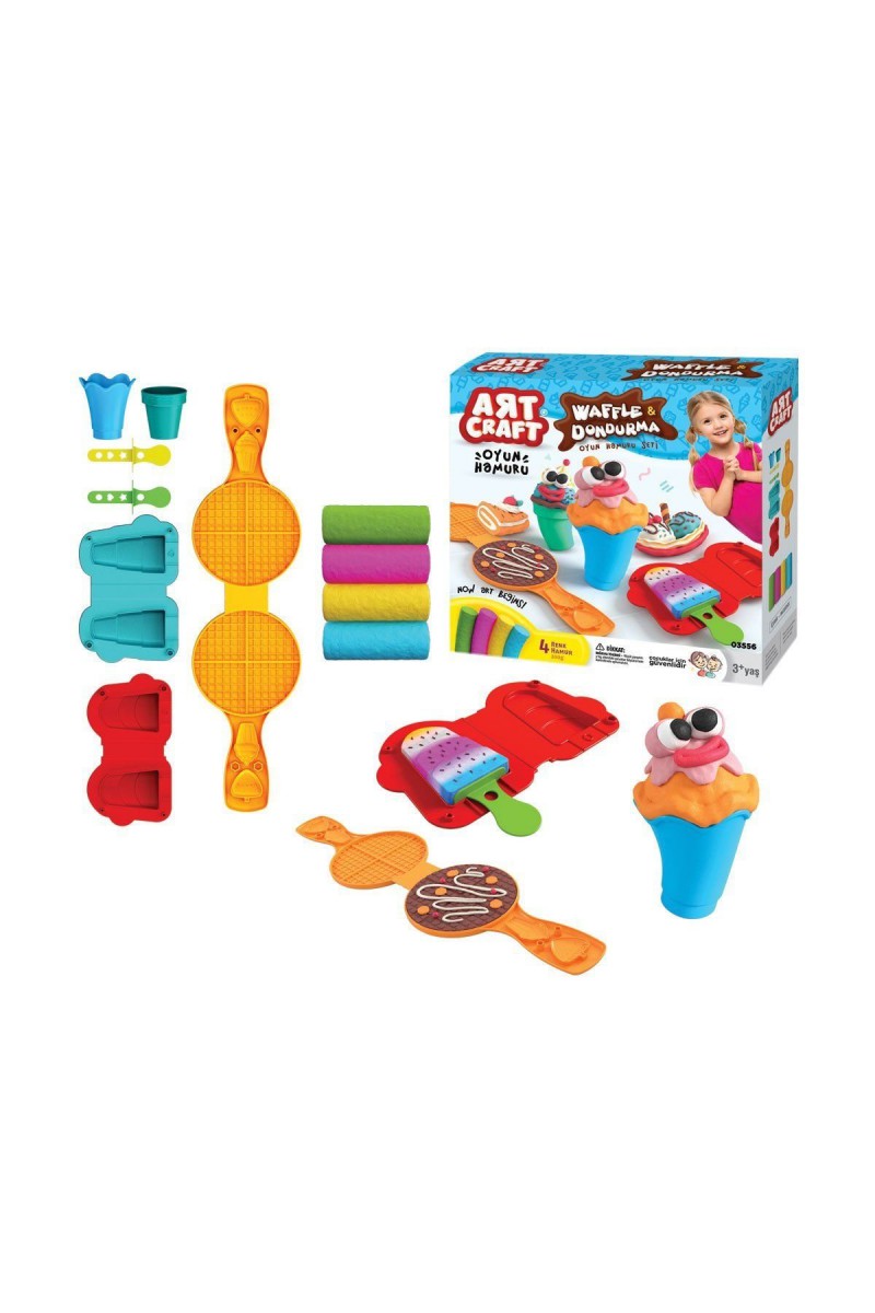 03556 Dede, Waffle & Dondurma Hamur Set 200 Gr / +3 Yaş