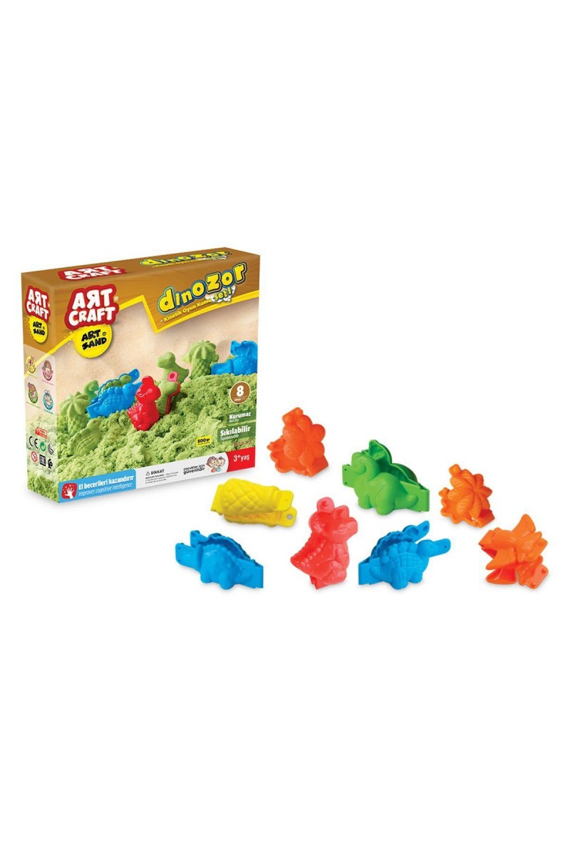03613 Artsand Dinozor Kum Seti 500 Gr -dede