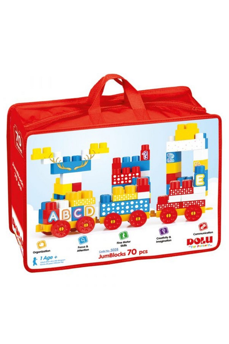5028 Çantalı Mega Blok Seti 70 Parça -dolu