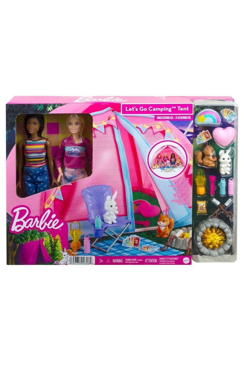 Hgc18 Barbie Malibu Ve Brooklyn Kampta Oyun Seti