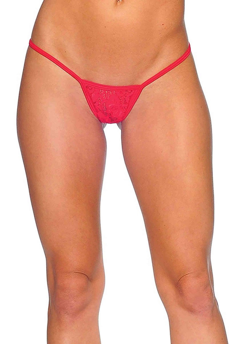 Leyna Kırmızı Dantelli Tanga Tm1166
