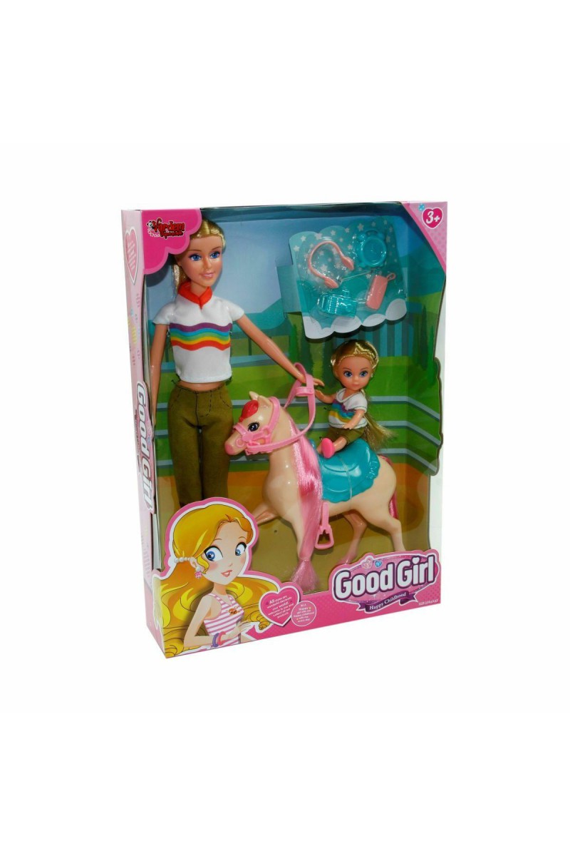 Wg-115162 Kutulu 29cm Atlı Kızı Ve Anne Bebek - Vardem Oyuncak