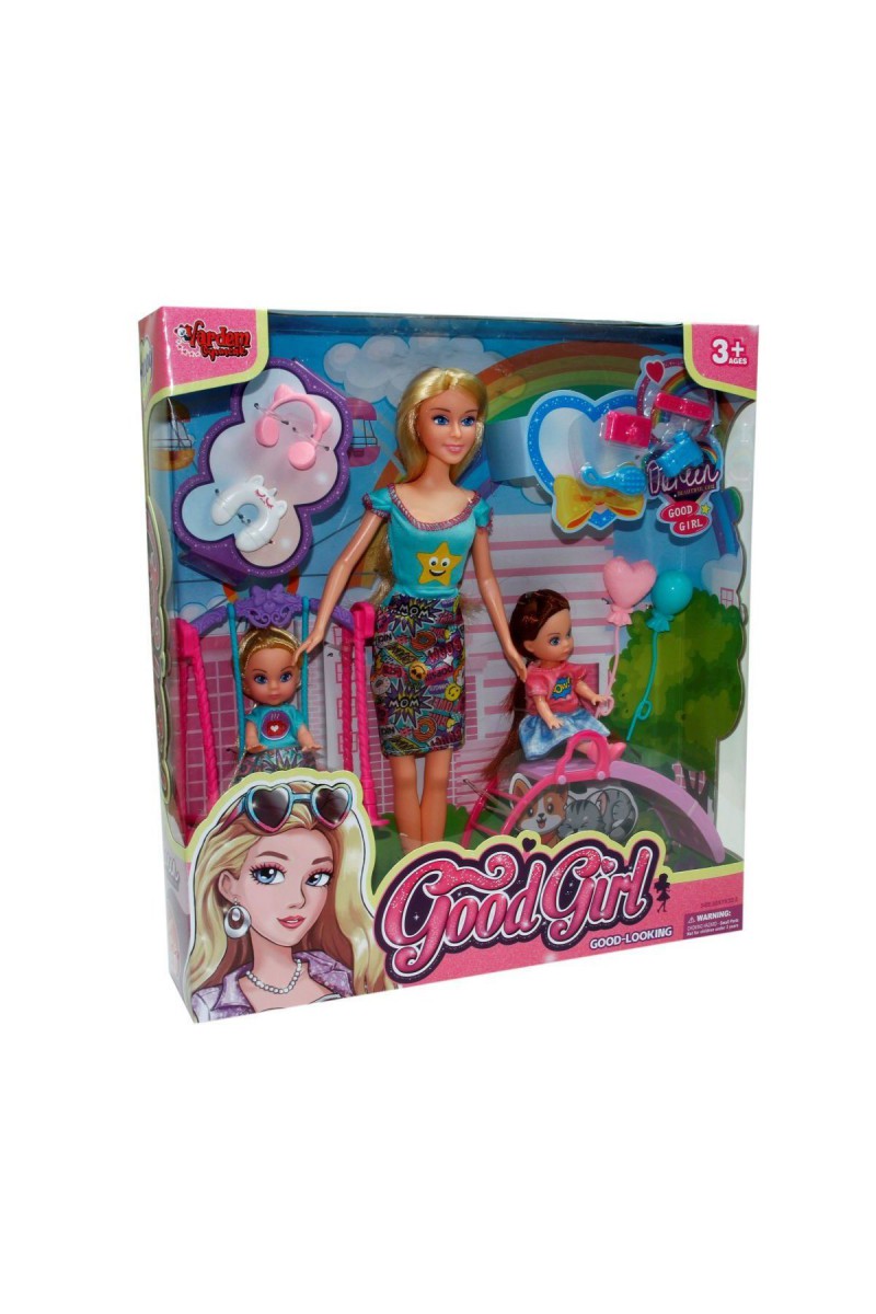 Wg-66749 Kutulu 29 Cm  2 Çocuklu Parkta Bebek - Vardem Oyuncak