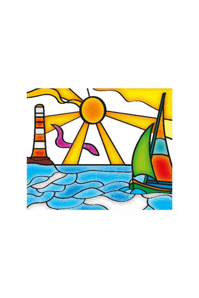 5001 Kumtoys Cam Vitray - Glass Painting / +6 Yaş