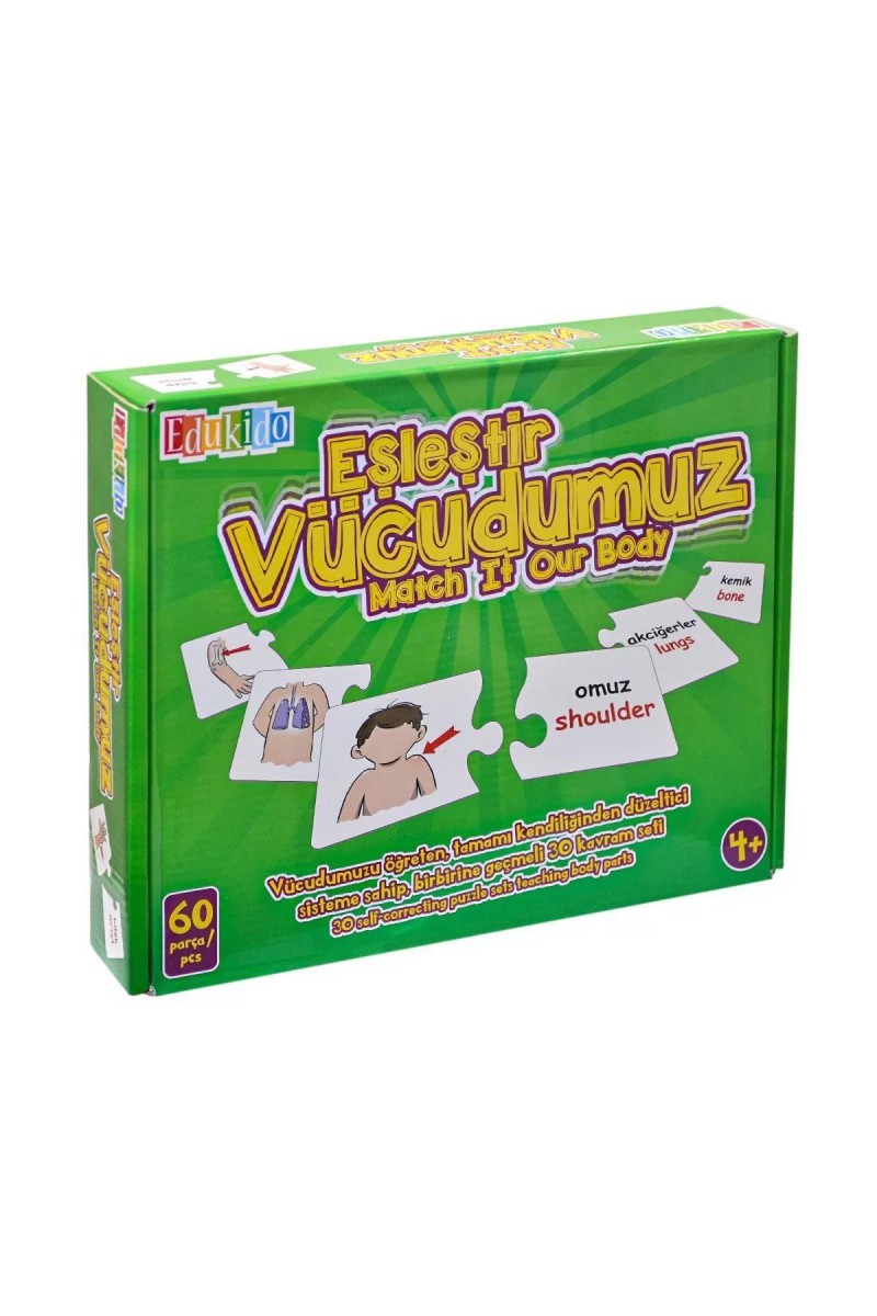 Edu-1008 Vücudumuz Eşleştir Oyunu -chiva