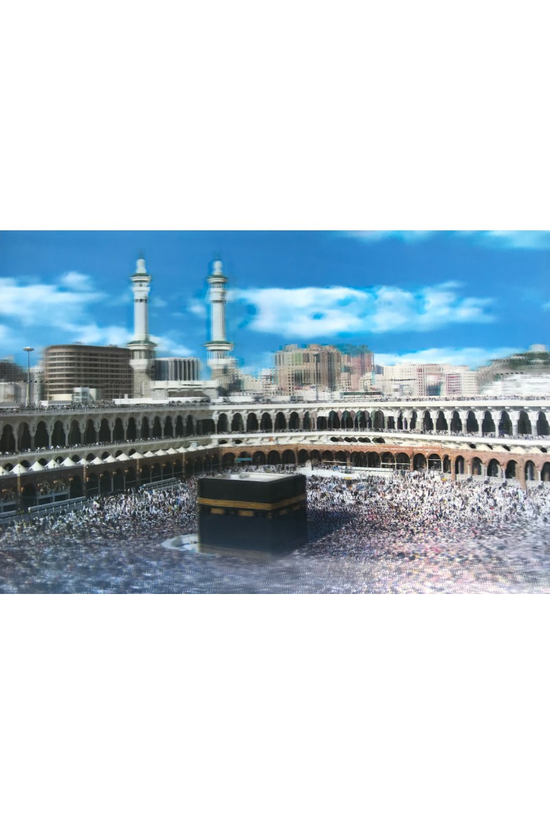 5d Elmas Boyama Ekstra Çözünürlüğe Sahip Kabe Resmi Mekke Tablosu 40x60 Cm