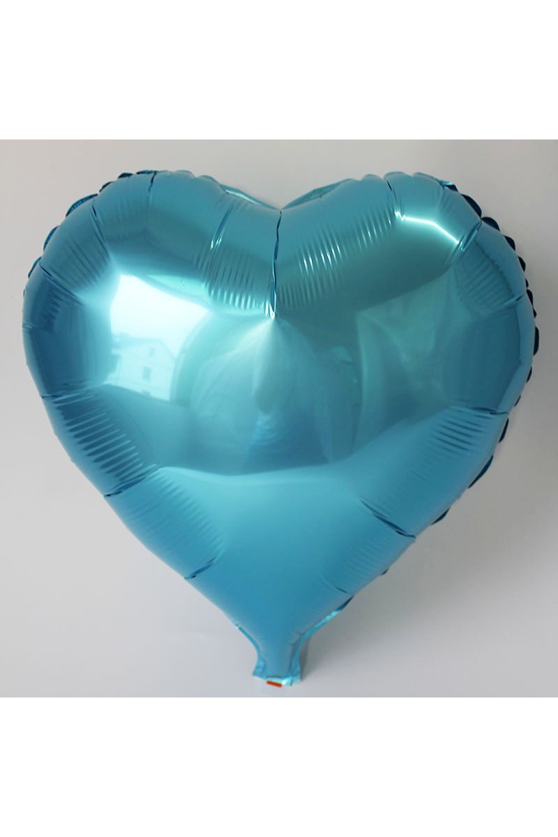 Kalp Balon Folyo Açık Mavi 45 Cm 18 inç
