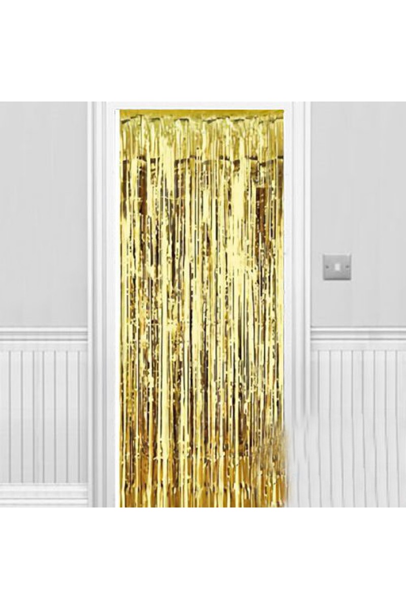 Işıltılı Duvar Ve Kapı Perdesi Gold 90x200 Cm