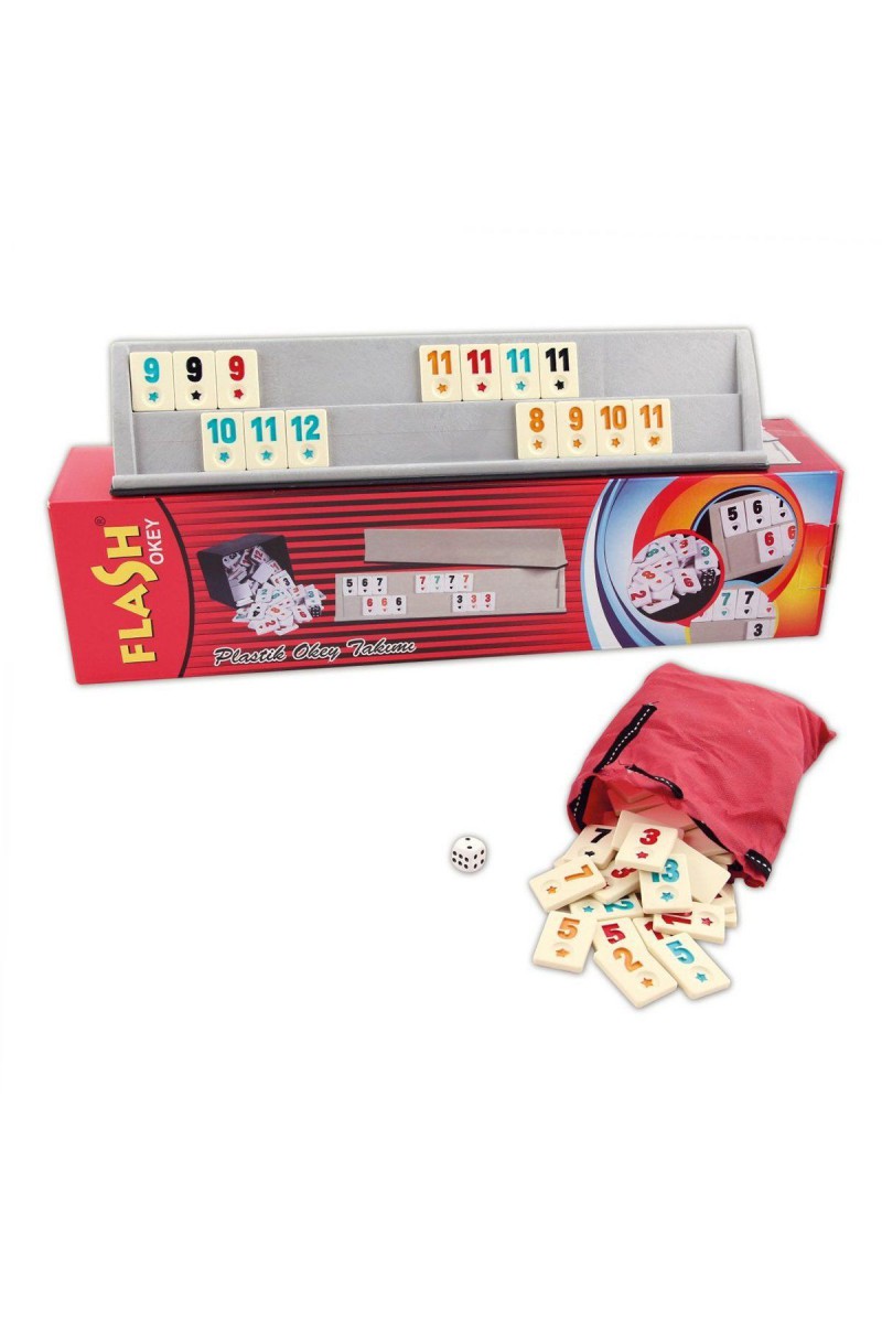 1010129 Flash Plastik Okey Takımı ,star Okey