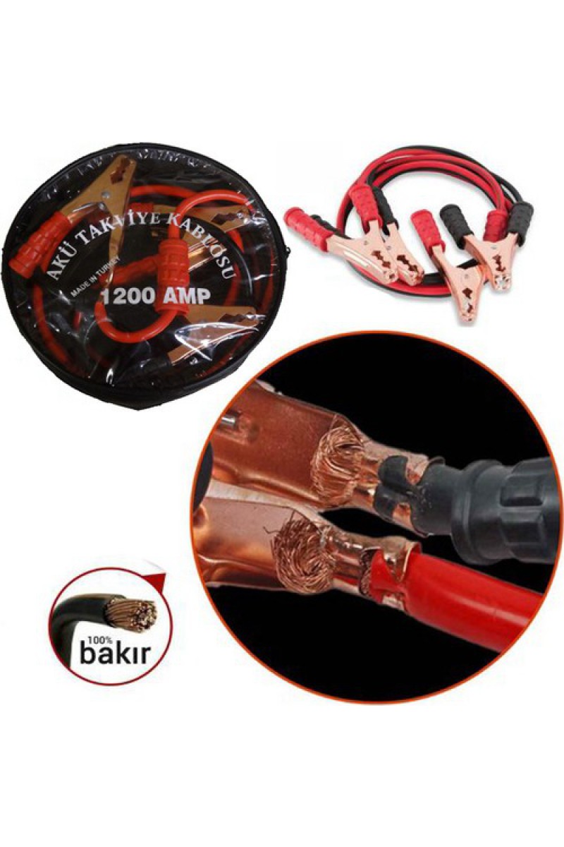 Akü Takviye Kablosu 1200 Amper (taşıma Çantalı)