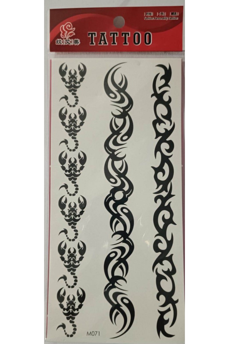 Geçici Dövme Şablonu 3lü - M071