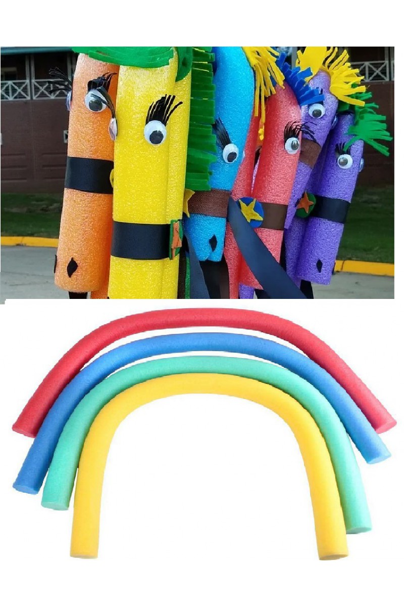 3 Adet Renkli Çocuk Aktivite Köpüğü Hayal Gücü Geliştirici Sosis Şekil Yapma Köpüğü  (150 Cm X 6 Cm)