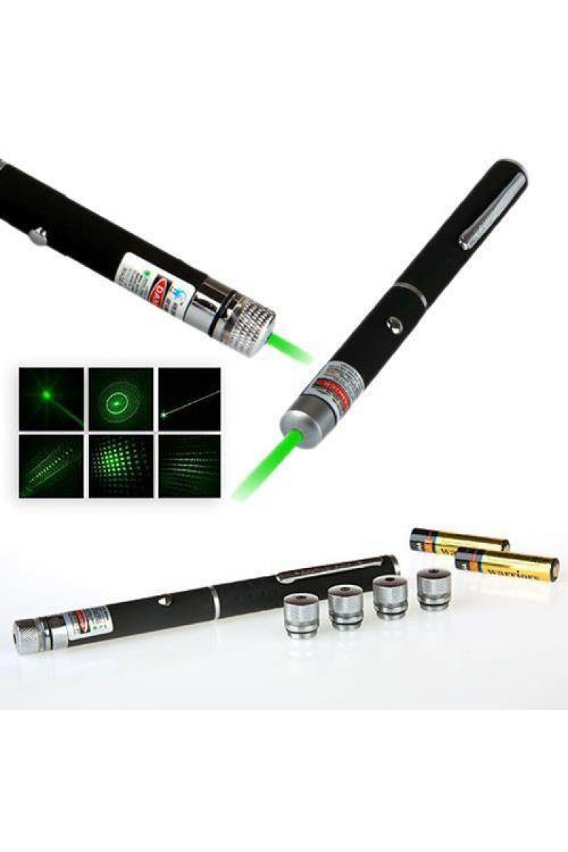 Yeşil Lazer Pointer 5000 Mw 15 Km Etkili (tek Başlık 5 Model)