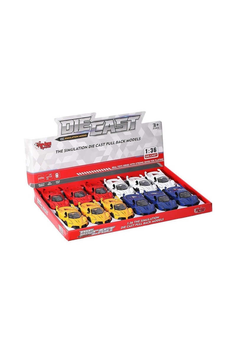 Sr-1310-11-12-13 Çek Bırak Işıklı Ve Müzikli Spor Araba 1:36 -vardem