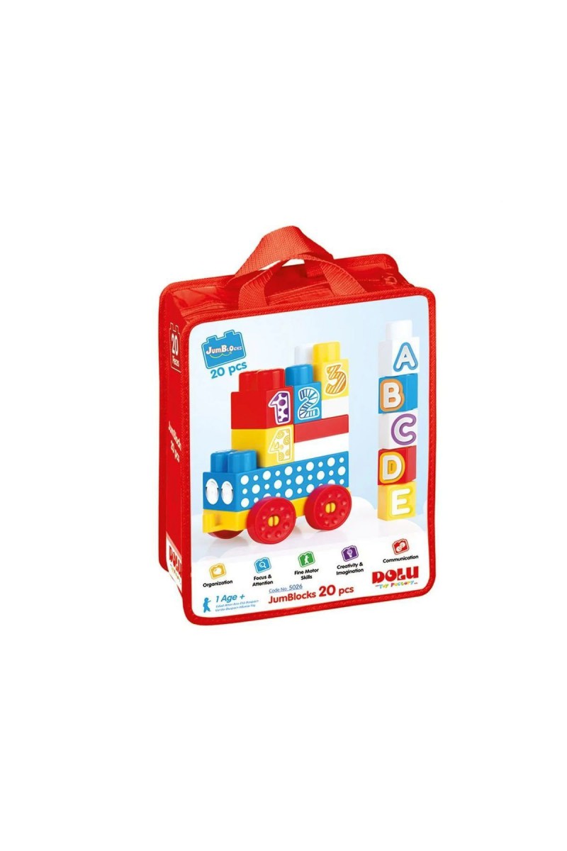 5026 Mega Blok 20li Çantalı -dolu Oyuncak