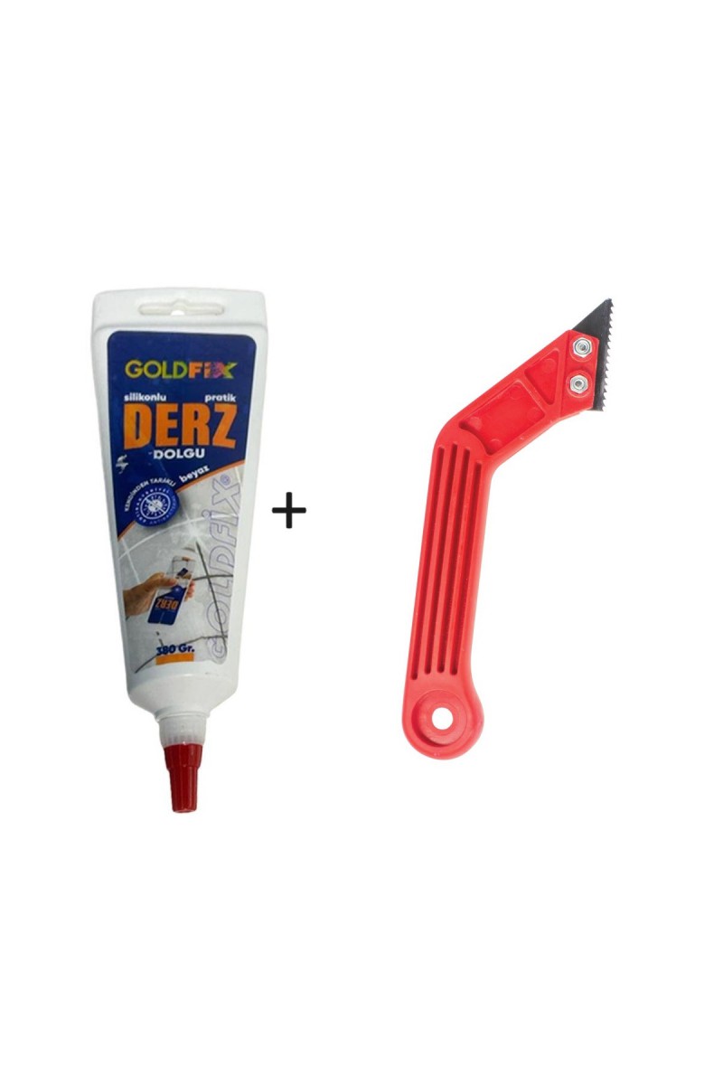 Beyaz Derz Dolgusu - Lavabo Küvet Fayans Derzi Kalemi 380gr + Sökme Temizleme Spatula Set