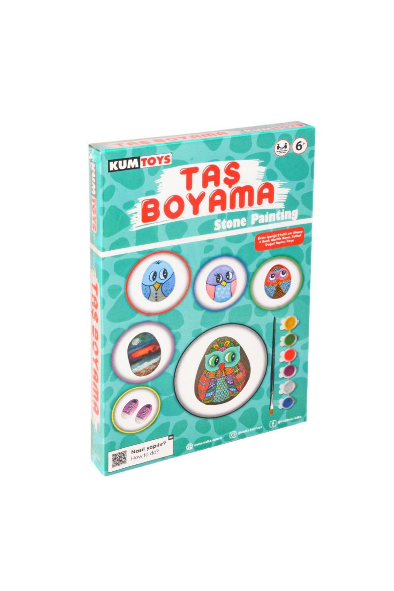 5307 Kumtoys Taş Boyama - Stone Painting / +6 Yaş