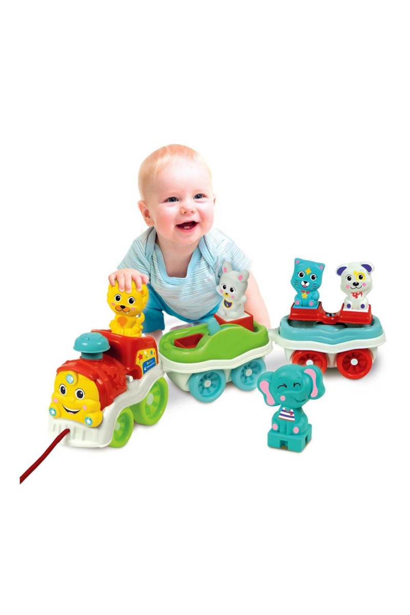 17848 Baby Clementoni - Bebek Hayvanlar Treni +9 Ay