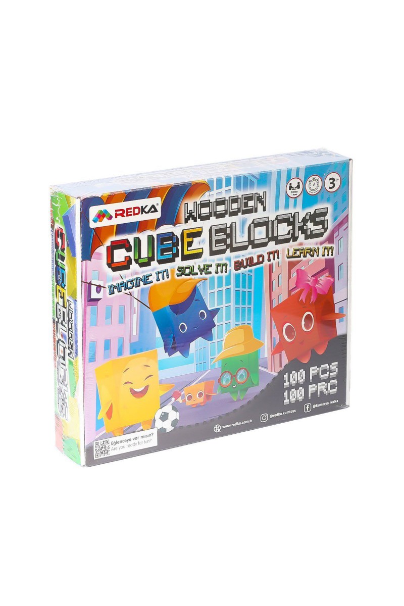 5642 Wooden Cubes Blocks -redka