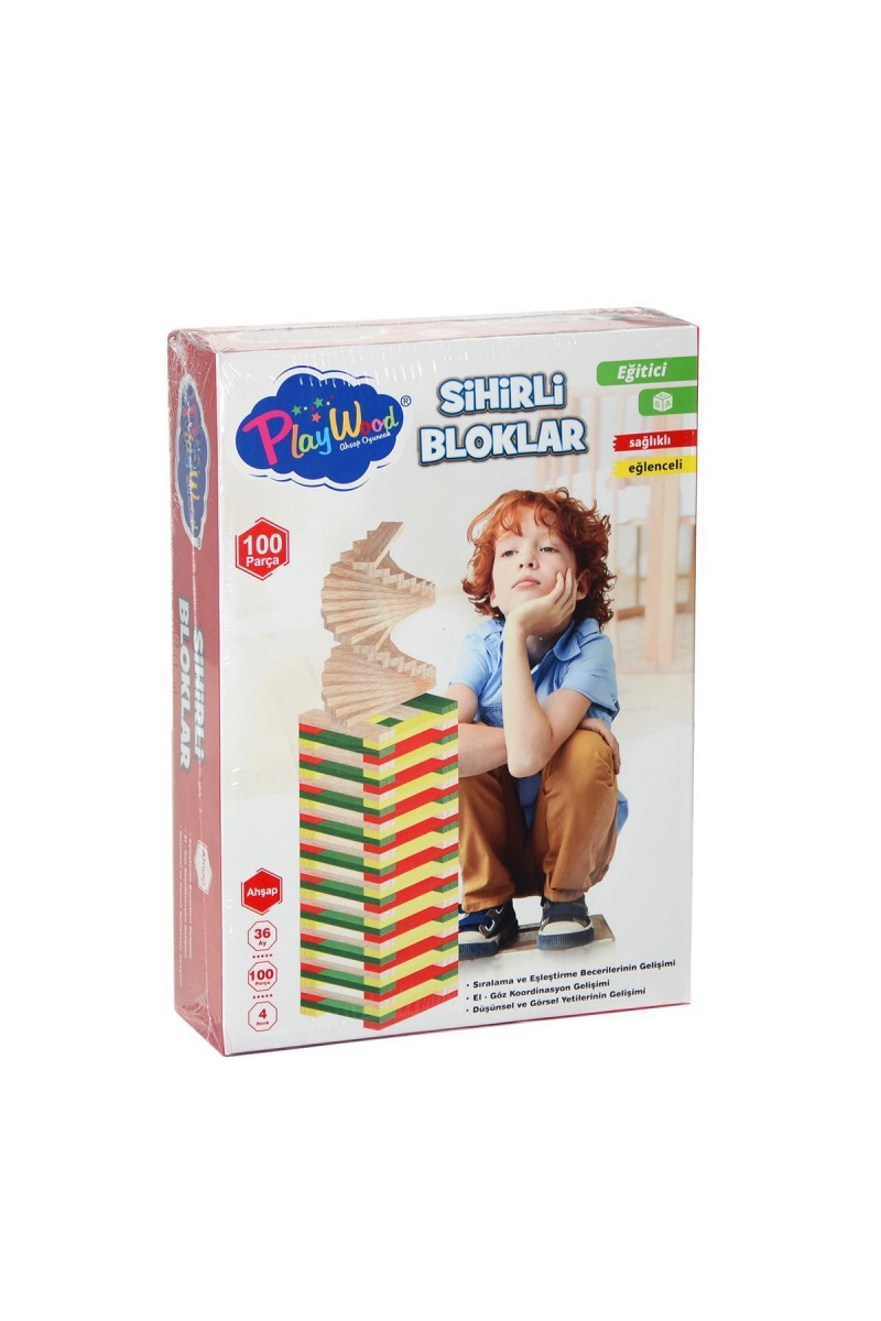 Ony-358	ahşap 100 Parça Sihirli Bloklar