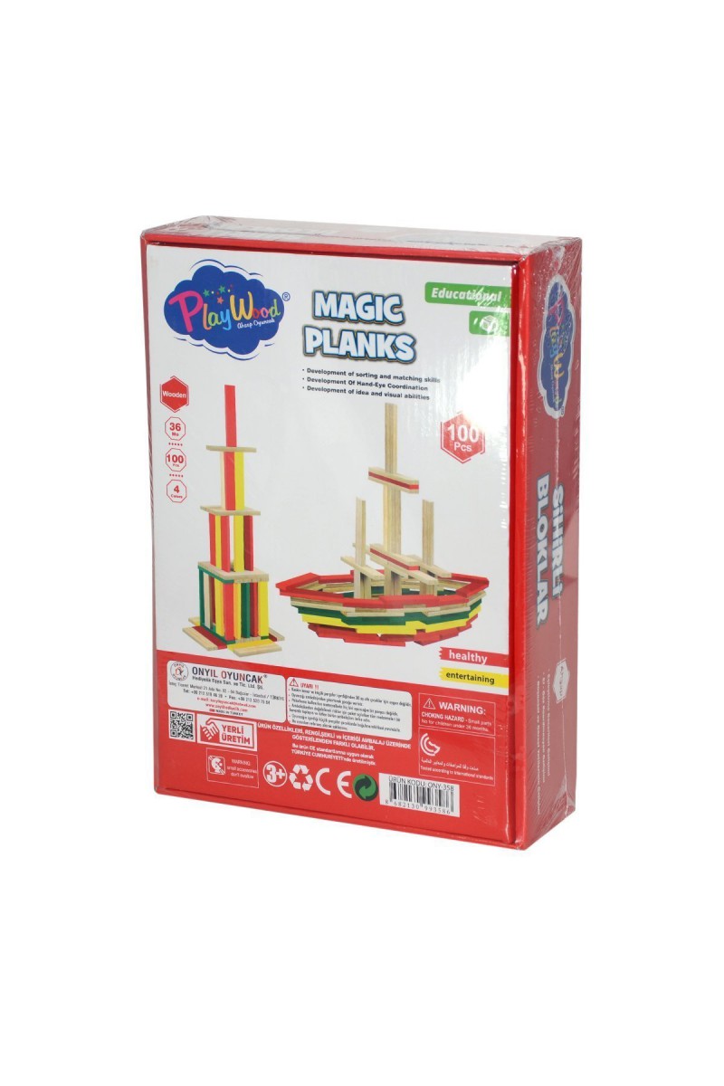 Ony-358	ahşap 100 Parça Sihirli Bloklar