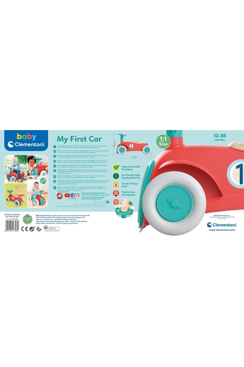 17308 Baby Clementoni ilk Klasik Arabam / 12-36 Ay