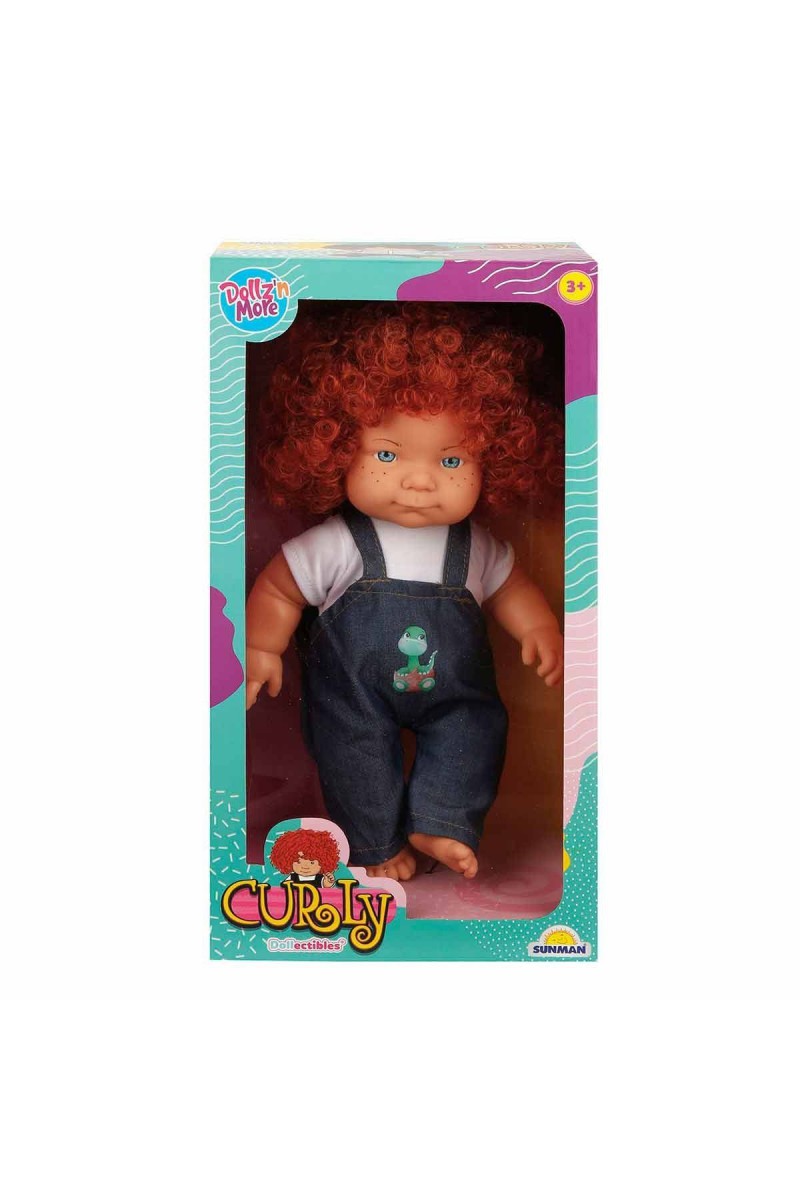 30151 Sunman, Curly Kıvırcık Saçlı Bebek 35 Cm
