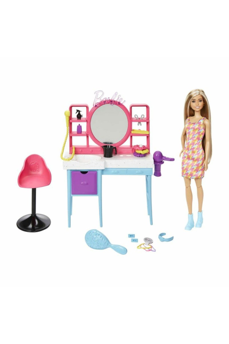 Hkv00 Barbie Muhteşem Kuaför Oyun Seti