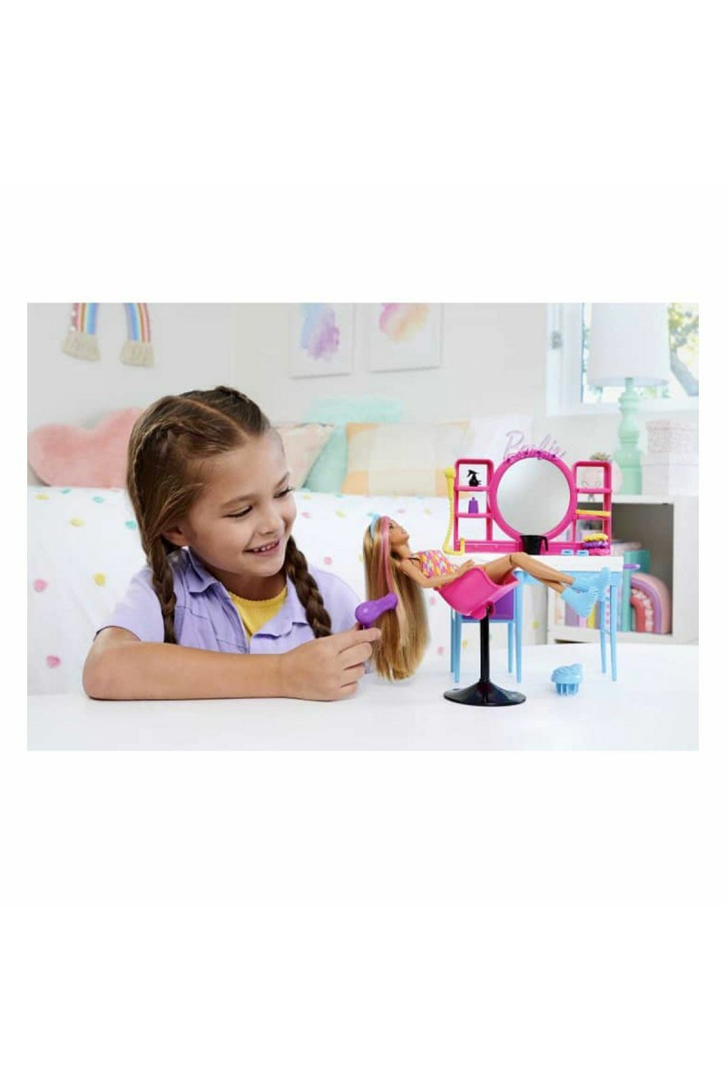 Hkv00 Barbie Muhteşem Kuaför Oyun Seti