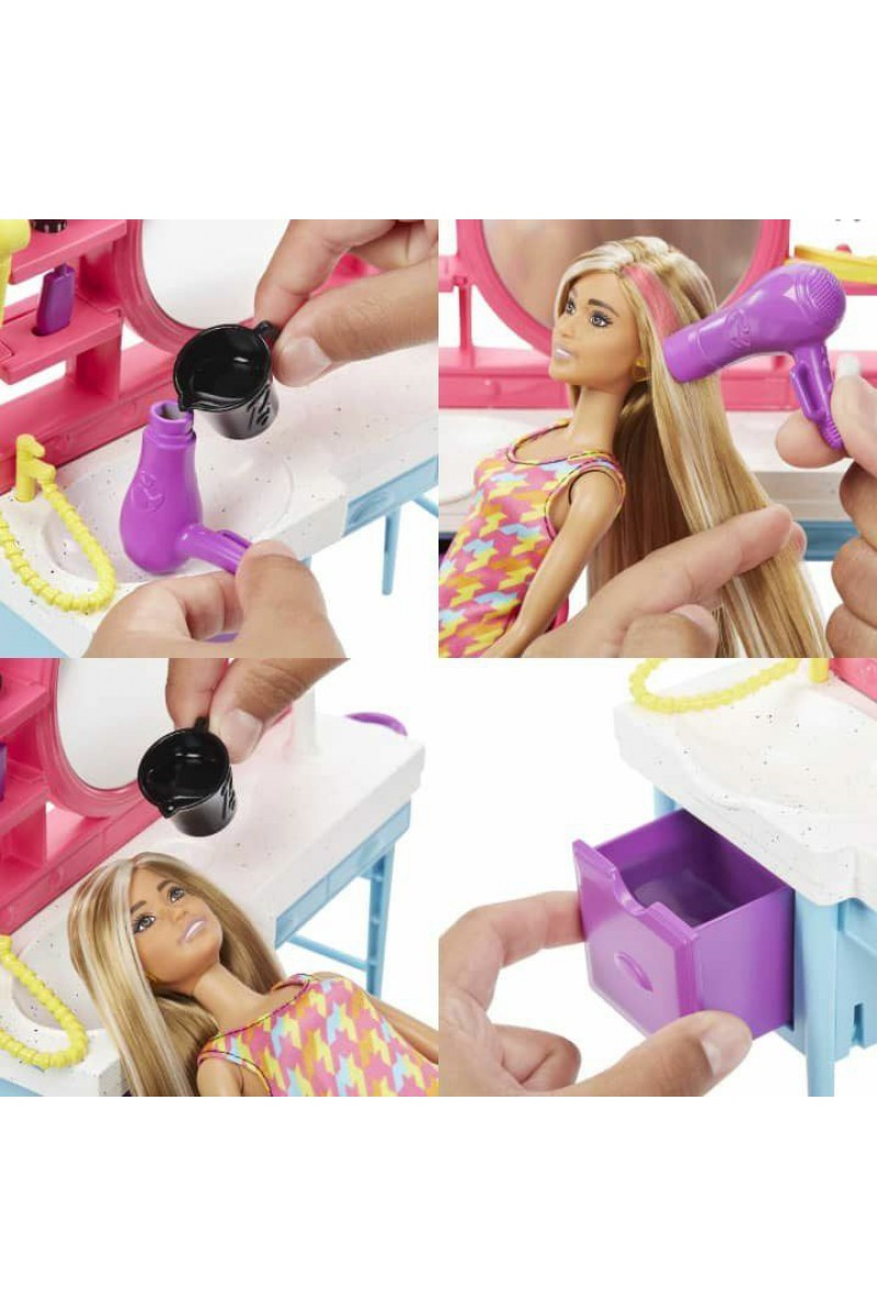 Hkv00 Barbie Muhteşem Kuaför Oyun Seti