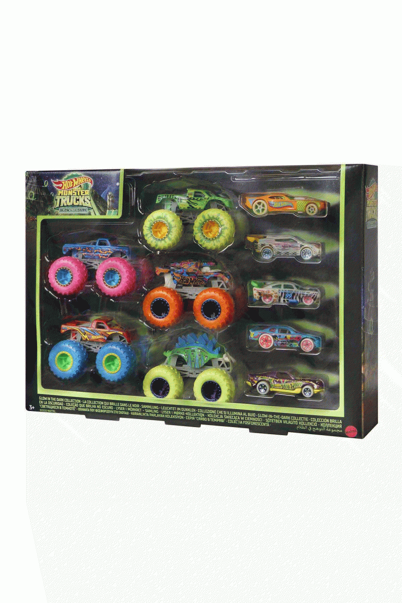 Hcb57 Monster Trucks Karanlıkta Parlayan Araçlar, Hot Wheels Monster Trucks - Mattel