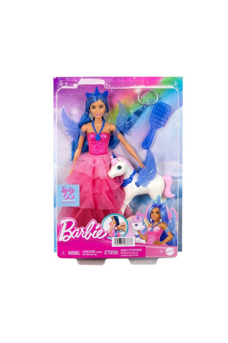 Hrr16 Barbie Mavi Saçlı Prenses Bebek