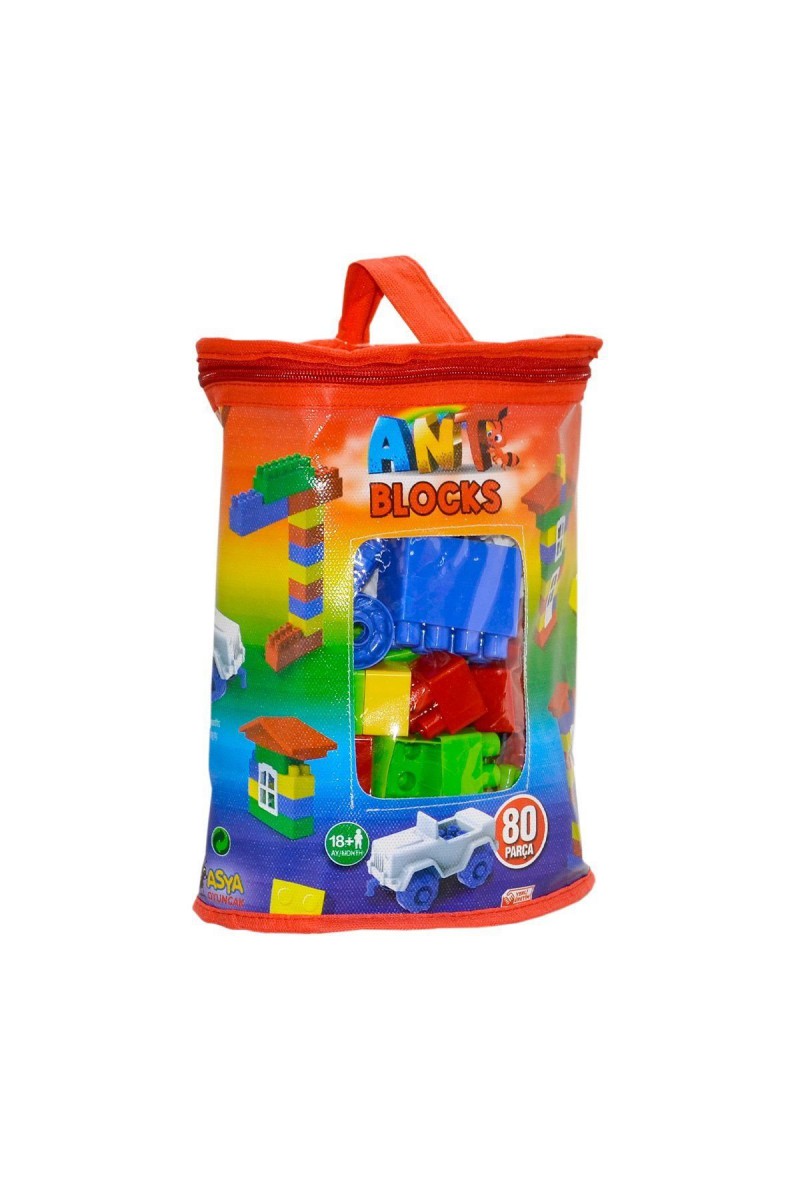 Ant081 Ant Blocks 80 Parça Çantalı Blok Seti
