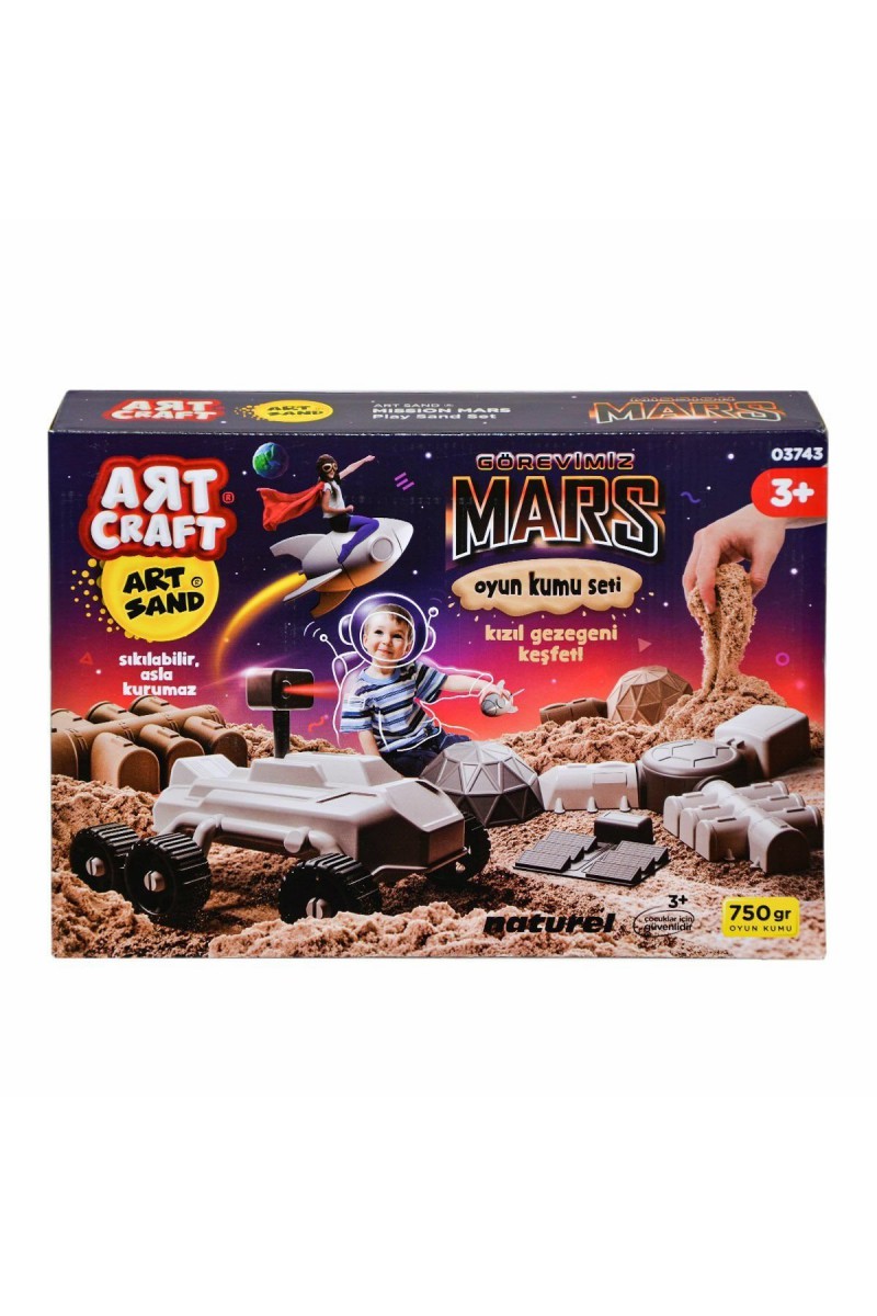03743 Art Craft Görevimiz Mars Kinetik Kum Oyun Seti 750 Gr.