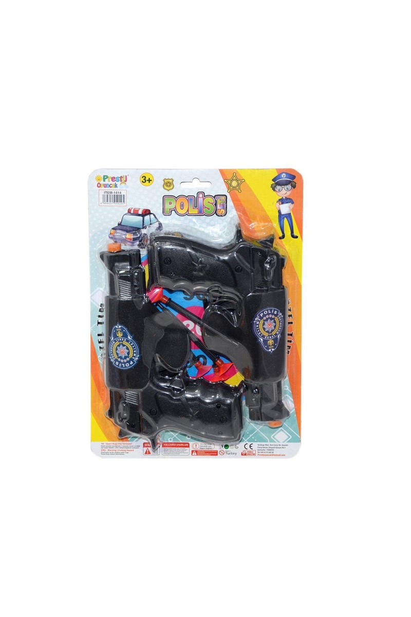 Fab 1414 2li Silahlı Polis Oyun Seti -prestij