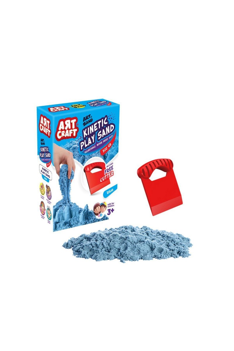 03686 Aksesuarlı Mavi Kinetik Oyun Kumu 500 Gr