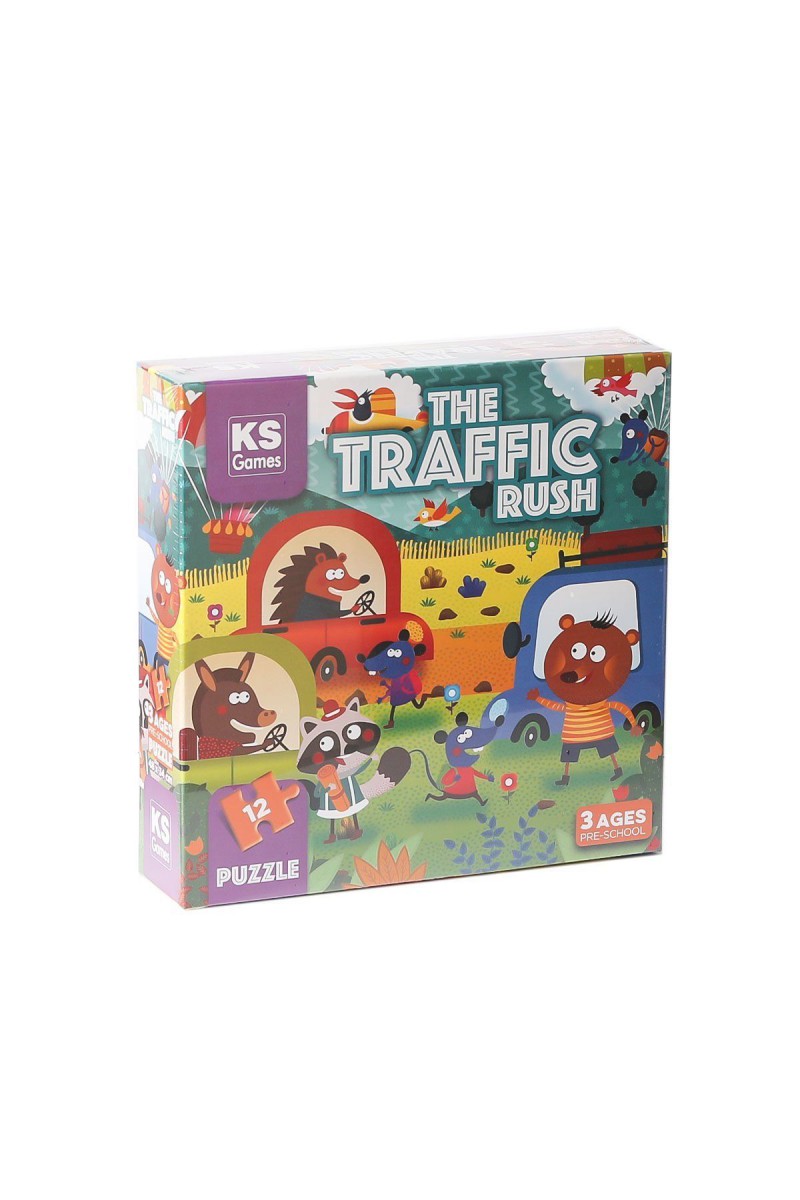 Prs 32702 The Traffic Rush Pre School Puzzle 12 Parça