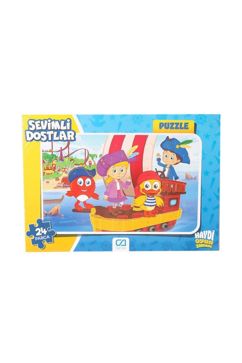 Cafrm-5121-5122 Sevimli Dostlar Frame Puzzle 24 Parça