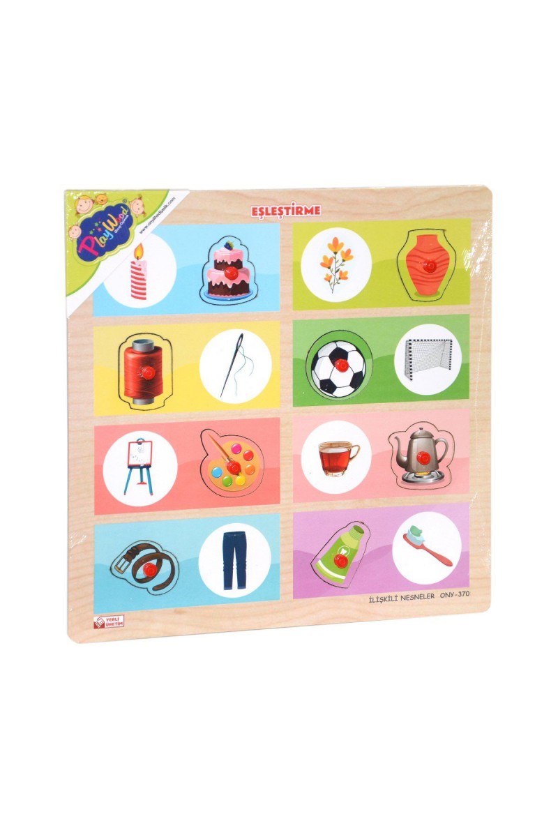 Ony-369-370 Ahşap Tutmalı Eşleştirme İlişkili Nesneler -onyıl