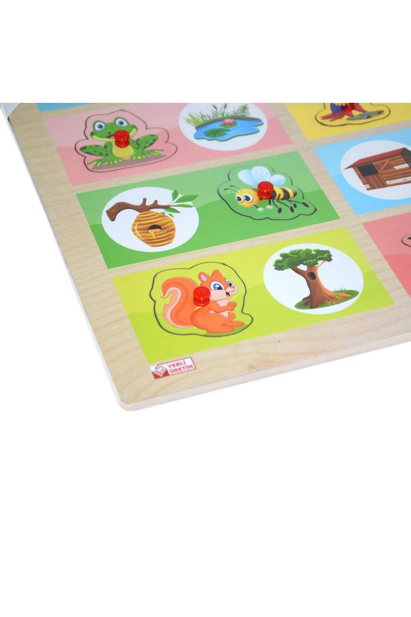 Ony-363-364 Ahşap Tutmalı Eşleştirme Hangi Hayvan Nerede Yaşar -onyıl