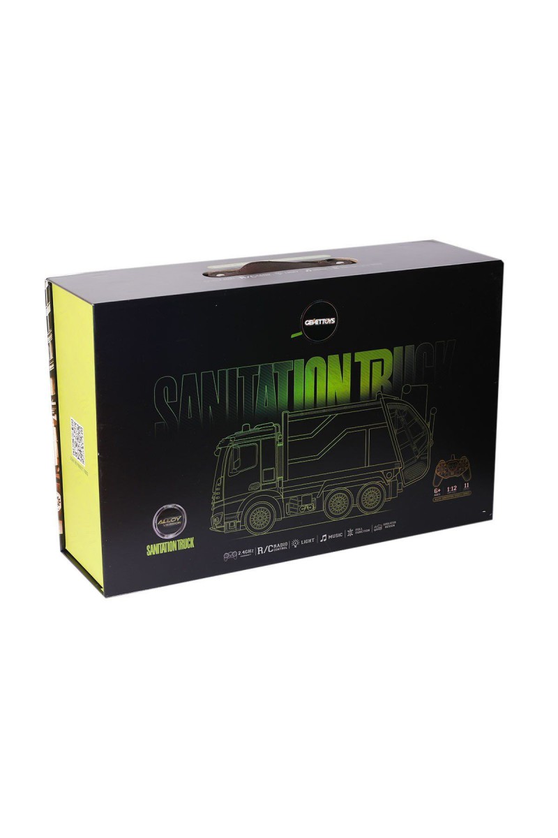 Hj8003-1  Metal Kumandalı Çöp Arabası -gepettoys