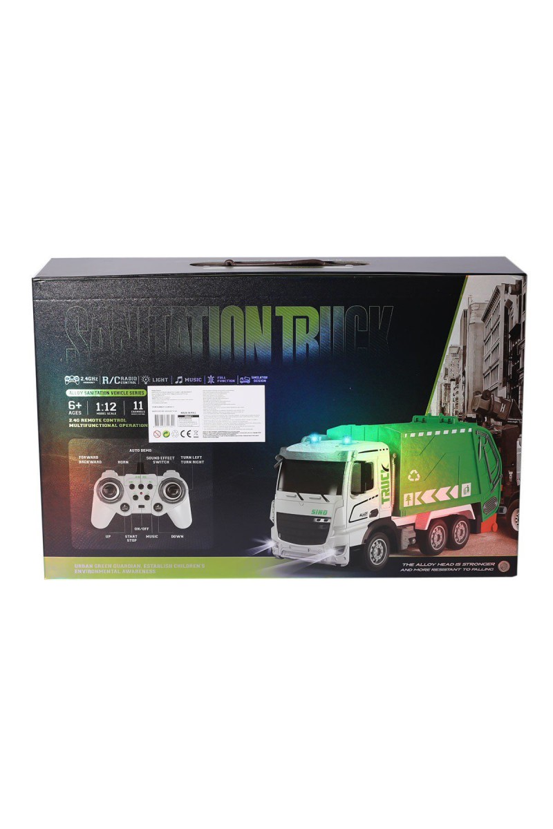 Hj8003-1  Metal Kumandalı Çöp Arabası -gepettoys